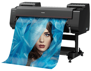 Large format printer completing printing task