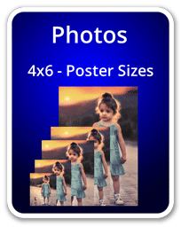 Examples of various sized photos